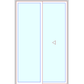 MARVIN Elevate Sliding Patio Door CN 5080 59" X 95.5" Ultrex Fiberglass Exterior Wood Interior Clear Tempered Glass Low-E2 With Argon 2 Panels Grilles/Screen Optional