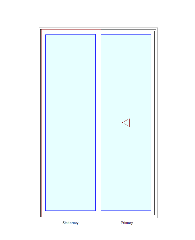 MARVIN Essential 5'0" X 8'0" Frame Size 59½" X 95½" Ultrex Fiberglass Interior And Exterior Sliding/Gliding Clear Tempered Low-E2 With Argon Glass 2 Panel Patio Door Grilles/Screen Options CN 5080