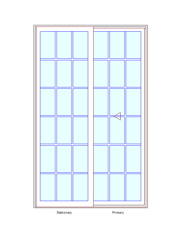 MARVIN Essential 5'0" X 8'0" Frame Size 59½" X 95½" Ultrex Fiberglass Interior And Exterior Sliding/Gliding Clear Tempered Low-E2 With Argon Glass 2 Panel Patio Door Grilles/Screen Options CN 5080