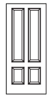 MILLENIUM Primed MDF Interior Door 509