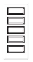 MILLENIUM Primed MDF Interior Door 517