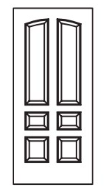 MILLENIUM Primed MDF Interior Door 526