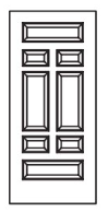 MILLENIUM Primed MDF Interior Door 530