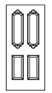 MILLENIUM Primed MDF Interior Door 531