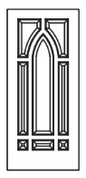 MILLENIUM Primed MDF Interior Door 532