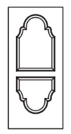 MILLENIUM Primed MDF Interior Door 533