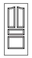 MILLENIUM Primed MDF Interior Door 578