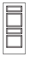 MILLENIUM Primed MDF Interior Door 580