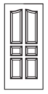 MILLENIUM Primed MDF Interior Door 588