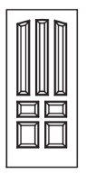 MILLENIUM Primed MDF Interior Door 590