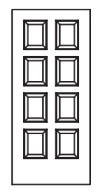 MILLENIUM Primed MDF Interior Door 593