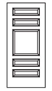 MILLENIUM Primed MDF Interior Door 604