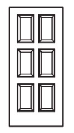 MILLENIUM Primed MDF Interior Door 610