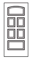MILLENIUM Primed MDF Interior Door 622