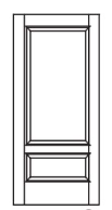 MILLENIUM Primed MDF Interior Door 642B