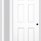 MMI 6 Panel 3'0" X 6'8" Fiberglass Smooth Exterior Prehung Door With 1 Full Lite Clear Or Privacy/Textured Glass Sidelight 21