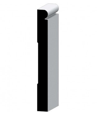 750W 16' Primed Pine Beaded Base Molding