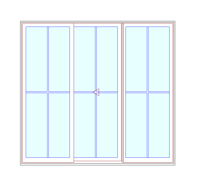 MARVIN Elevate CN 7668 3 Panel Sliding Patio Door 88.5" X 82" Ultrex Fiberglass Exterior Wood Interior Clear Tempered Glass Low-E2 With Argon Grilles/Screen Optional