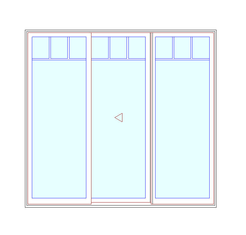 MARVIN Elevate CN 7668 3 Panel Sliding Patio Door 88.5" X 82" Ultrex Fiberglass Exterior Wood Interior Clear Tempered Glass Low-E2 With Argon Grilles/Screen Optional