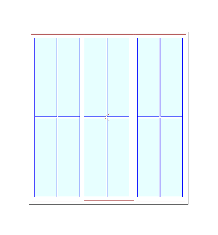 MARVIN Elevate CN 7680 3 Panel Sliding Patio Door 88.5" X 95.5" Ultrex Fiberglass Exterior Wood Interior Clear Tempered Glass Low-E2 With Argon Grilles/Screen Optional