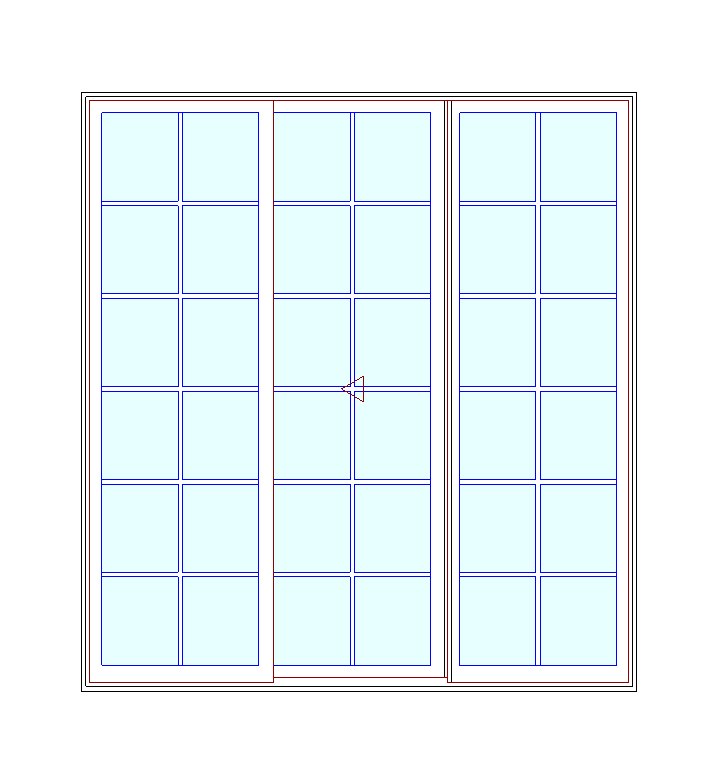 MARVIN Elevate CN 7680 3 Panel Sliding Patio Door 88.5" X 95.5" Ultrex Fiberglass Exterior Wood Interior Clear Tempered Glass Low-E2 With Argon Grilles/Screen Optional