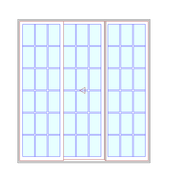MARVIN Elevate CN 7680 3 Panel Sliding Patio Door 88.5" X 95.5" Ultrex Fiberglass Exterior Wood Interior Clear Tempered Glass Low-E2 With Argon Grilles/Screen Optional
