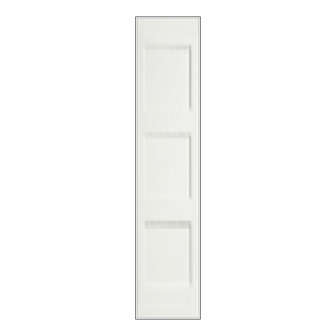 REEB 7'0 X 1-3/8 3 Panel Equal Primed Flat Shaker Sticking Interior Door PR8730