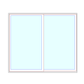 MARVIN Elevate Sliding Patio Door CN 8068 95" X 82" Ultrex Fiberglass Exterior Wood Interior Clear Tempered Glass Low-E2 With Argon 2 Panels Grilles/Screen Optional