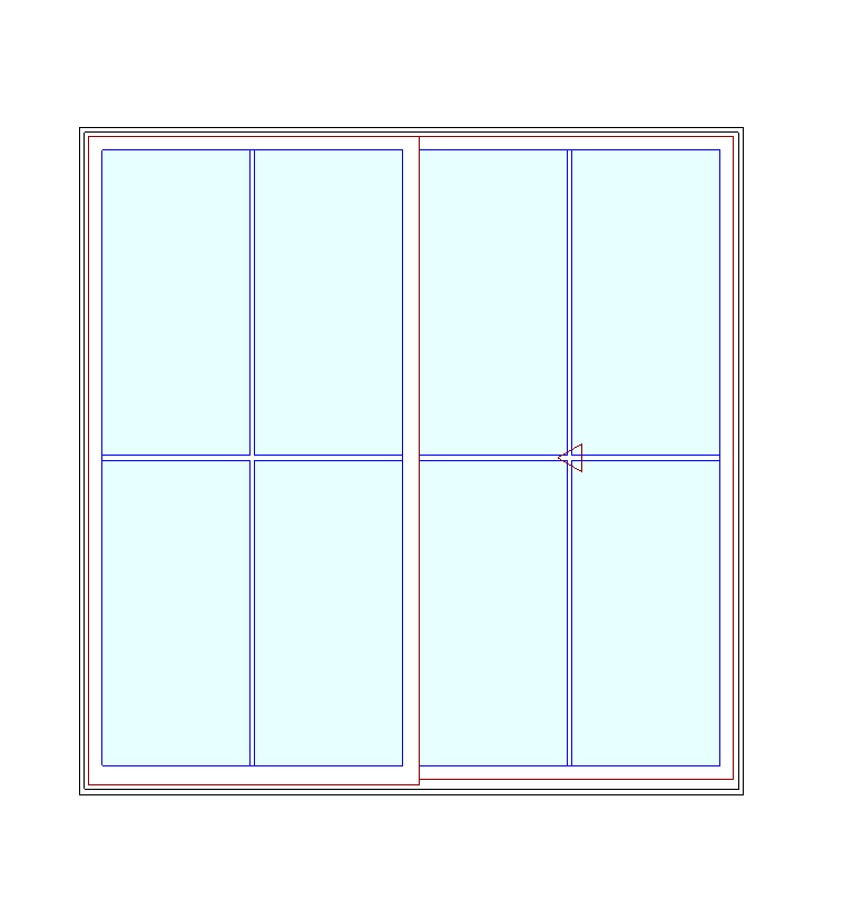MARVIN Elevate Sliding Patio Door CN 8080 95" X 95.5" Ultrex Fiberglass Exterior Wood Interior Clear Tempered Glass Low-E2 With Argon 2 Panels Grilles/Screen Optional
