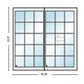 PELLA Lifestyle Series Contemporary 2 Panel 83.25" X 81.5" Advanced Low-E Insulating Tempered Argon Fill Glass Assembled Sliding/Gliding Patio Door Grilles/Screen Options