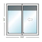 PELLA 83.25" X 81.5" LIFESTYLE SERIES CONTEMPORARY 2 PANEL HINGED GLASS WITH MANUAL BLINDS/SHADES ADVANCED LOW-E INSULATING TEMPERED ARGON FILL GLASS ASSEMBLED SLIDING/GLIDING PATIO DOOR SCREEN OPTION