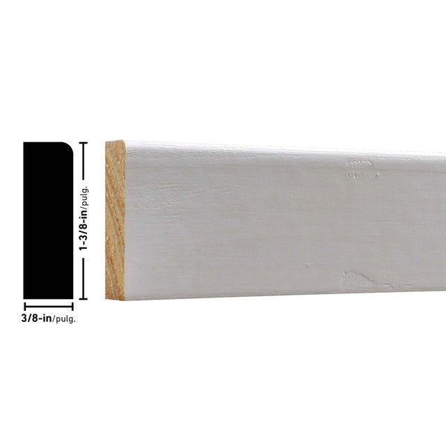 886 E1E 7' Primed Pine Stop Molding (10-Value Pack)