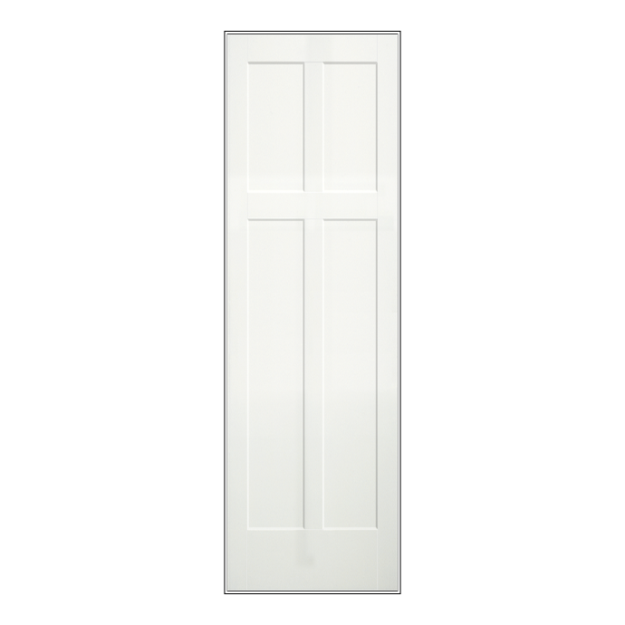 REEB 8'0 X 1-3/8 2 Short Panels Over 2 Long Panels Primed Flat Shaker Sticking Interior Door PR8762