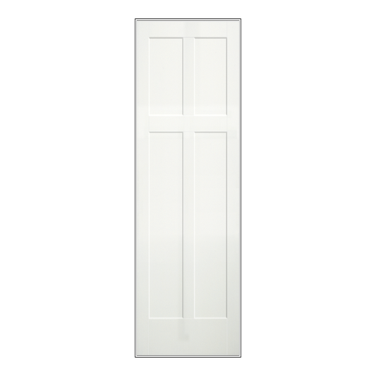 REEB 8'0 X 1-3/8 2 Short Panels Over 2 Long Panels Primed Flat Shaker Sticking Interior Door PR8762