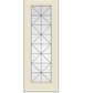 THERMATRU Full Lite 6'8" Or 8'0" Smooth Star Fiberglass Calix Decorative Glass Exterior Prehung Door S2389/S82389 A, C, Or D