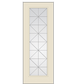 THERMATRU Full Lite 6'8" Or 8'0" Smooth Star Fiberglass Calix Decorative Glass Exterior Prehung Door S2389/S82389 A, C, Or D
