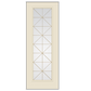 THERMATRU Full Lite 6'8" Or 8'0" Smooth Star Fiberglass Calix Decorative Glass Exterior Prehung Door S2389/S82389 A, C, Or D
