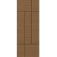 THERMATRU 6'8" Or 8'0" Classic Craft Walnut Flush Exterior Prehung Door CCW906L/CCW906R/CCW8906L/CCW8906R