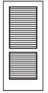 MILLENIUM Primed MDF Interior Door 902/952 False Louver