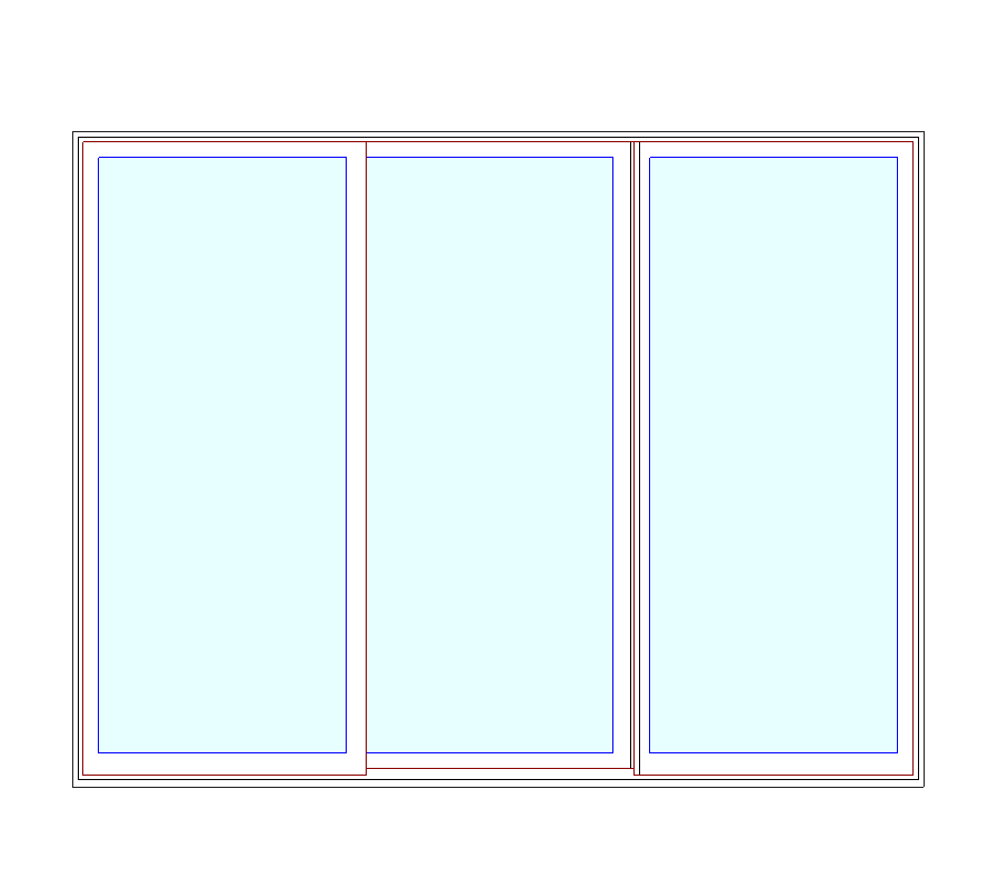 MARVIN Elevate CN 9068 3 Panel Sliding Patio Door 106.5" X 82" Ultrex Fiberglass Exterior Wood Interior Clear Tempered Glass Low-E2 With Argon Grilles/Screen Optional