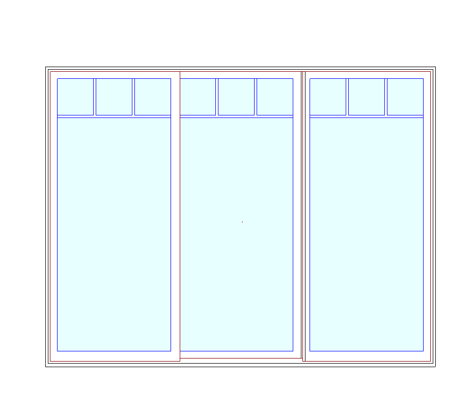 MARVIN Elevate CN 9068 3 Panel Sliding Patio Door 106.5" X 82" Ultrex Fiberglass Exterior Wood Interior Clear Tempered Glass Low-E2 With Argon Grilles/Screen Optional