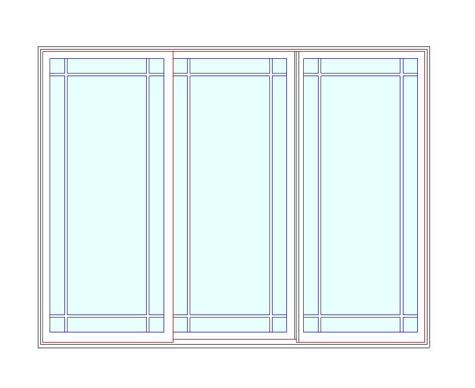 MARVIN Elevate CN 9068 3 Panel Sliding Patio Door 106.5" X 82" Ultrex Fiberglass Exterior Wood Interior Clear Tempered Glass Low-E2 With Argon Grilles/Screen Optional