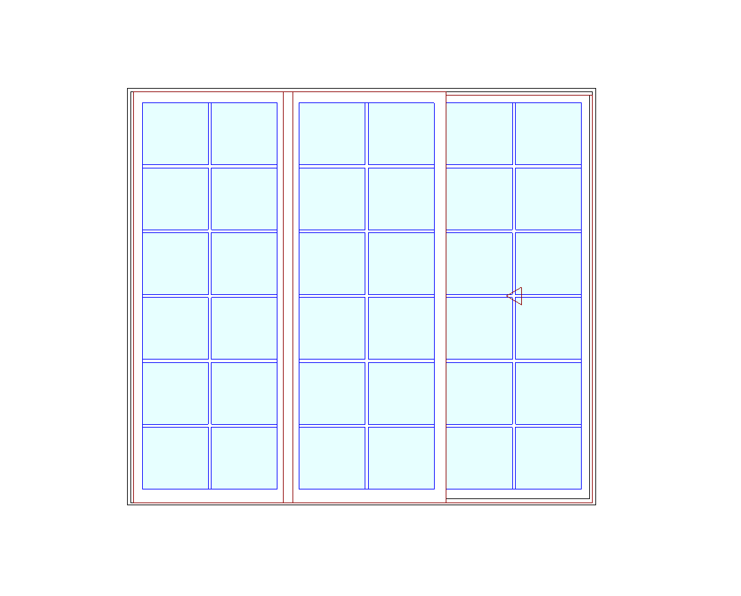 MARVIN Essential 9'0" X 8'0" Frame Size 107½" X 95½" Ultrex Fiberglass Interior And Exterior Sliding/Gliding Clear Tempered Low-E2 With Argon Glass 3 Panel Patio Door Grilles/Screen Options CN 9080