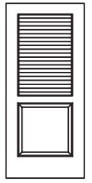 MILLENIUM Primed MDF Interior Door 912/962 False Louver