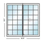 PELLA Lifestyle Series Contemporary 2 Panel 95.25" X 95.5" Advanced Low-E Insulating Tempered Argon Fill Glass Assembled Sliding/Gliding Patio Door Grilles/Screen Options