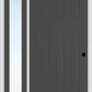 MMI Craftsman 6 Panel 3'0" X 6'8" Fiberglass Smooth Exterior Prehung Door With 1 Full Lite Clear Glass Sidelight 400