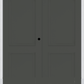 MMI TWIN/DOUBLE TRUE 2 PANEL 6'8" FIBERGLASS SMOOTH EXTERIOR PREHUNG DOOR 20