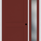 MMI TRUE 2 PANEL 3'0" X 6'8" FIBERGLASS SMOOTH EXTERIOR PREHUNG DOOR WITH 1 FULL LITE CLEAR OR PRIVACY/TEXTURED GLASS SIDELIGHT 20