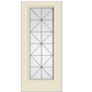 THERMATRU Full Lite 6'8" Or 8'0" Smooth Star Fiberglass Calix Decorative Glass Exterior Prehung Door S2389/S82389 A, C, Or D