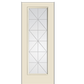 THERMATRU Full Lite 6'8" Or 8'0" Smooth Star Fiberglass Calix Decorative Glass Exterior Prehung Door S2389/S82389 A, C, Or D